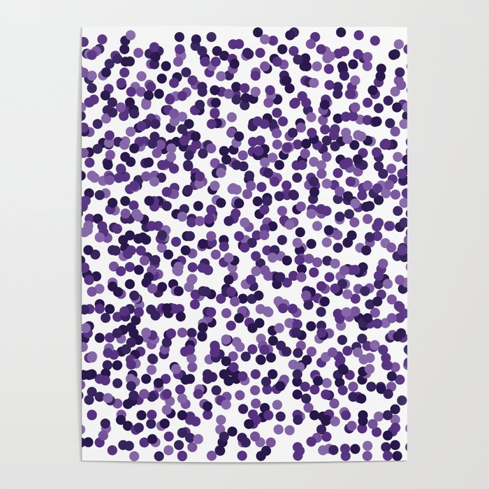 Color Rain Purple Poster