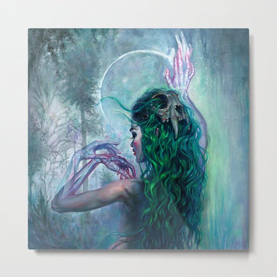 Shaman Bones Metal Print