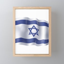 Israel flag Framed Mini Art Print