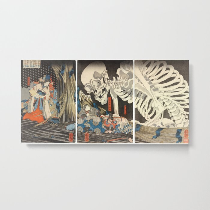Takiyasha the Witch and the Skeleton Spectre Metal Print