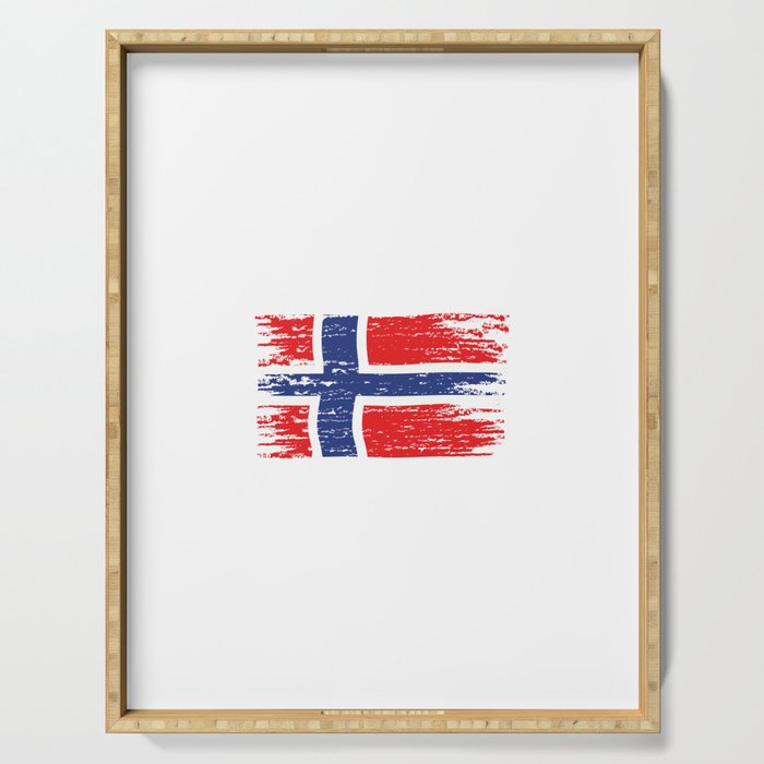 Stavanger 2022 - Angel Tour nach Norwegen mit Flagge Serving Tray