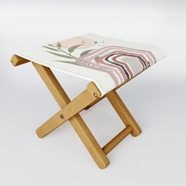 Abstract Minimal Art 52 Folding Stool