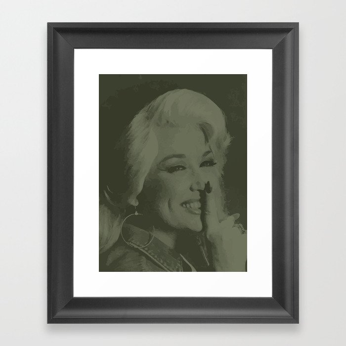 Portrait | Dolly SingerSongwriter | Wall Art  Framed Art Print