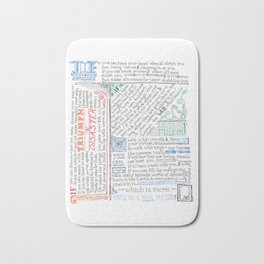 "If" by Rudyard Kipling Bath Mat