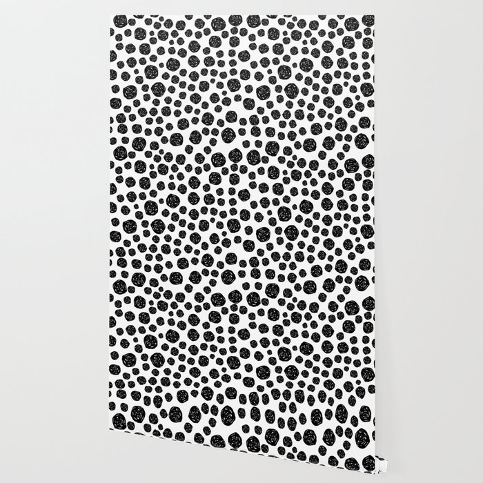 Abstract Pattern 4 Dalmatian Black Dots Wallpaper By Iioannou