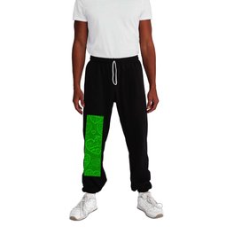 Green Love Heart Collection Sweatpants