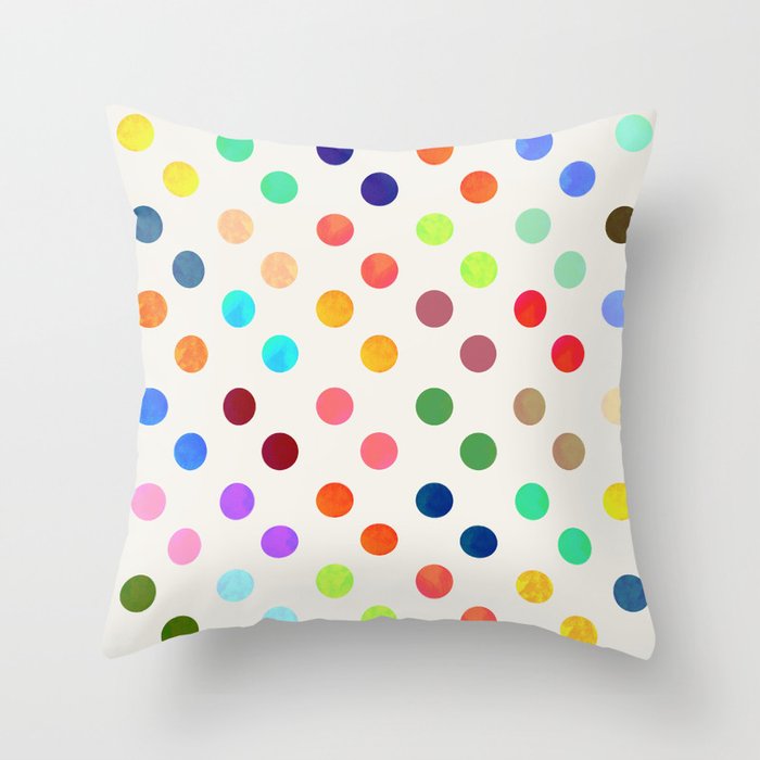 Polka Proton Throw Pillow