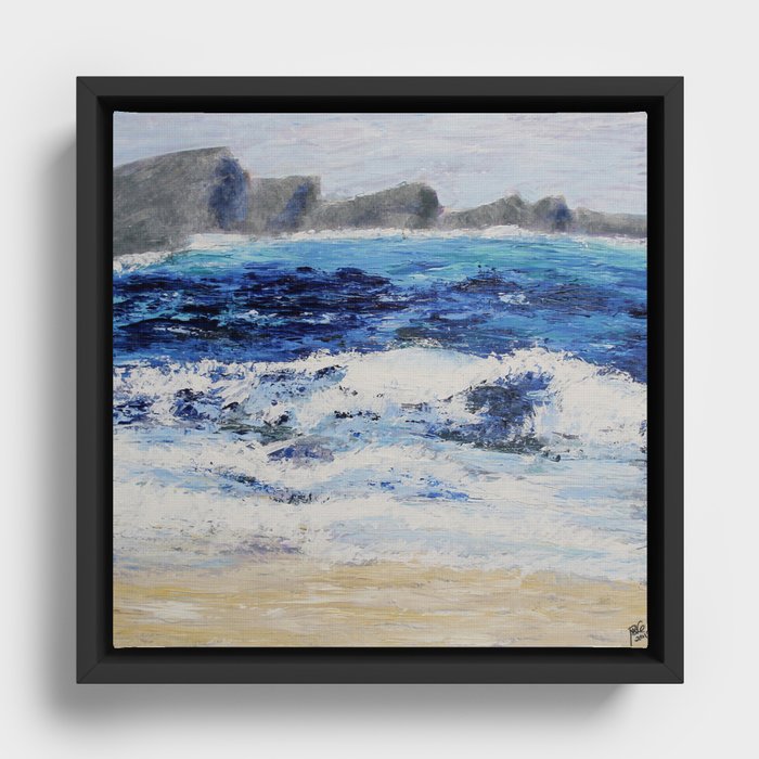 Sea Scape Framed Canvas