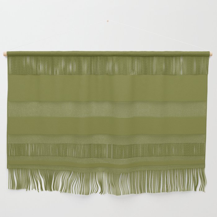 Dark Green-Brown Solid Color Pantone Woodbine 18-0538 TCX Shades of Green Hues Wall Hanging