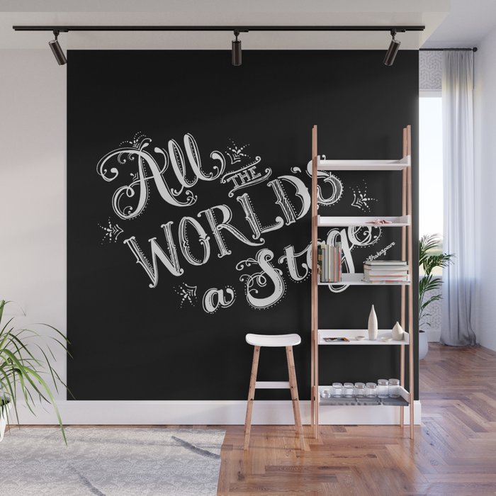 All The World's A Stage Wall Mural
