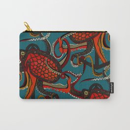 octopus ink teal Carry-All Pouch