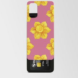 daffodil pattern watercolor Android Card Case