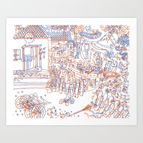 Luka and the Fire of Life Art Print