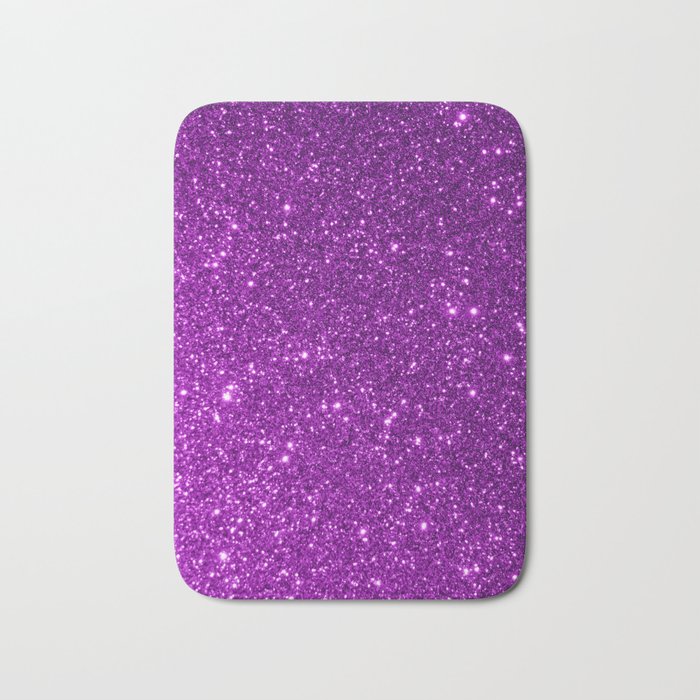 Purple Sparkly Glitter Bath Mat