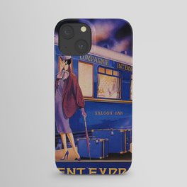 Vintage Orient Express Steam Engine Train Travel Poster iPhone Case