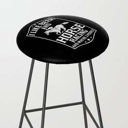 Horse Racing Race Track Number Derby Bar Stool