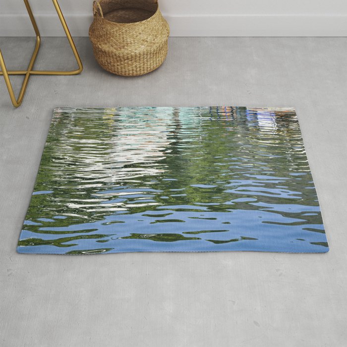 Colorful Reflections Abstract Rug By Tatianabrasil