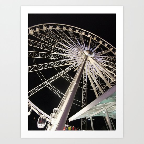 Wheeling Around Art Print