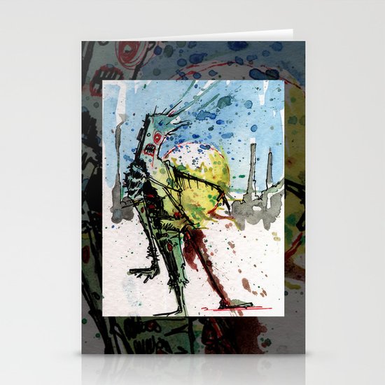 desert zombie Stationery Cards