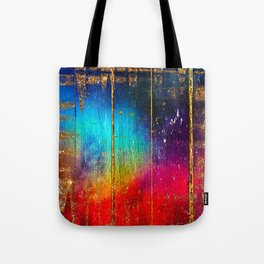 Rainbow Wood Texture  Tote Bag