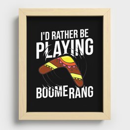 Boomerang Australia Hunting Sport Game Recessed Framed Print