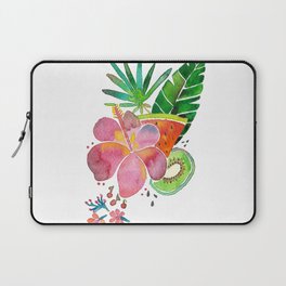 hibiscus and fruits Laptop Sleeve