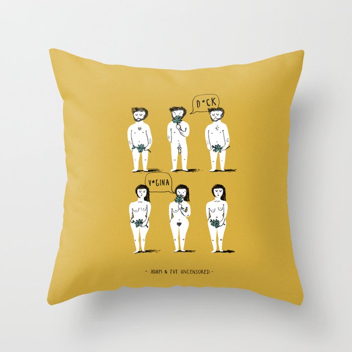 Adam and shop eve pillow