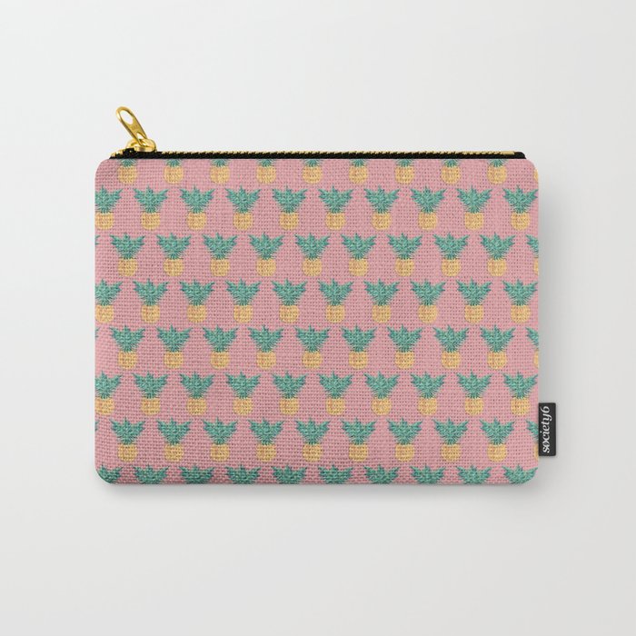 Pink Pineapple Carry-All Pouch