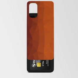 Burnt Orange Geometric Minimal Abstract Artwork Android Card Case