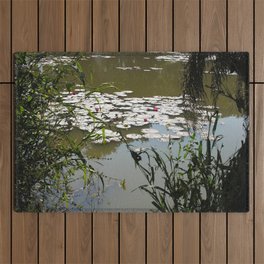 Peaceful Waterlily Pond Outdoor Rug
