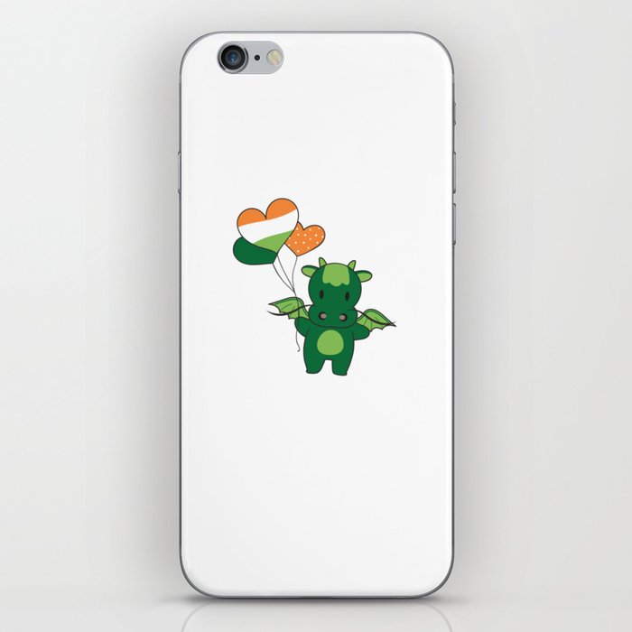 Dragon With Ireland Balloons Cute Animals iPhone Skin