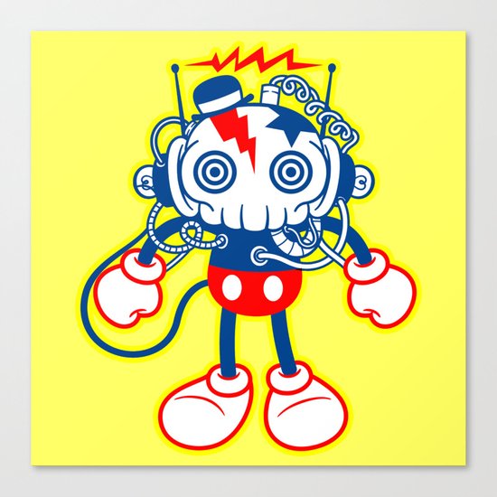 skull bolt Canvas Print