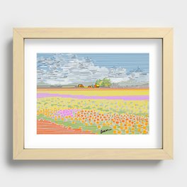 The Flower Farm Recessed Framed Print