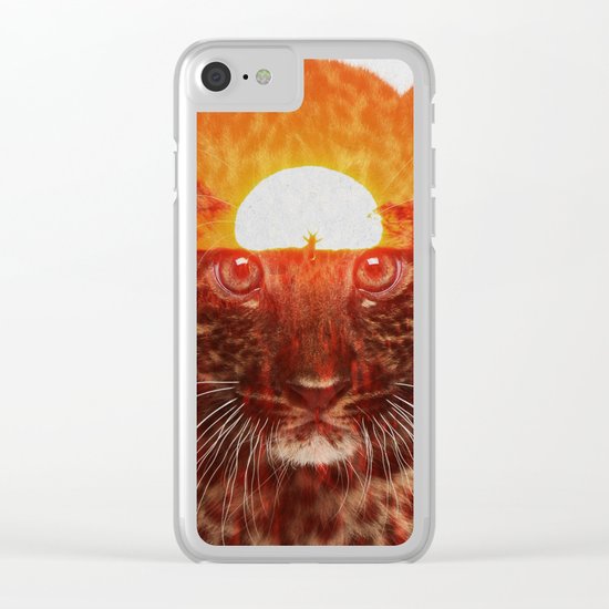 Leopard Cub Clear iPhone Case