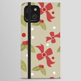 Christmas Pattern iPhone Wallet Case