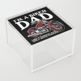 I'm A Biker Dad Funny Saying Acrylic Box