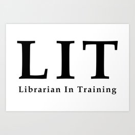 Librarian in Training Art Print