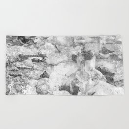 Grayscale Beach Towels Society6
