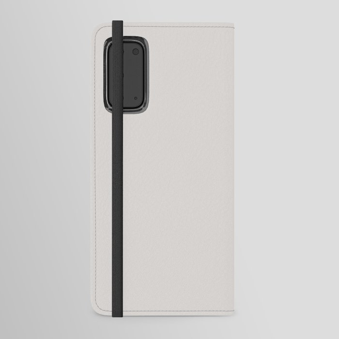 Pale Delicate Gray - Grey Solid Color Pairs PPG Arctic Cotton PPG1002-2 - All One Single Shade Hue Android Wallet Case
