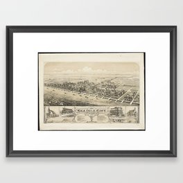 Vintage Pictorial Map of Sea Isle City NJ (1885) Framed Art Print | Seaislecitymap, Njcoastalcity, Drawing, Coastalnewjersey, Iloveseaislecity, Seaislecity, Coastalnj, Seaislenjatlas, Seaislecityatlas, Njcoastaltown 