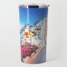 Santorini Greece #5 Travel Mug