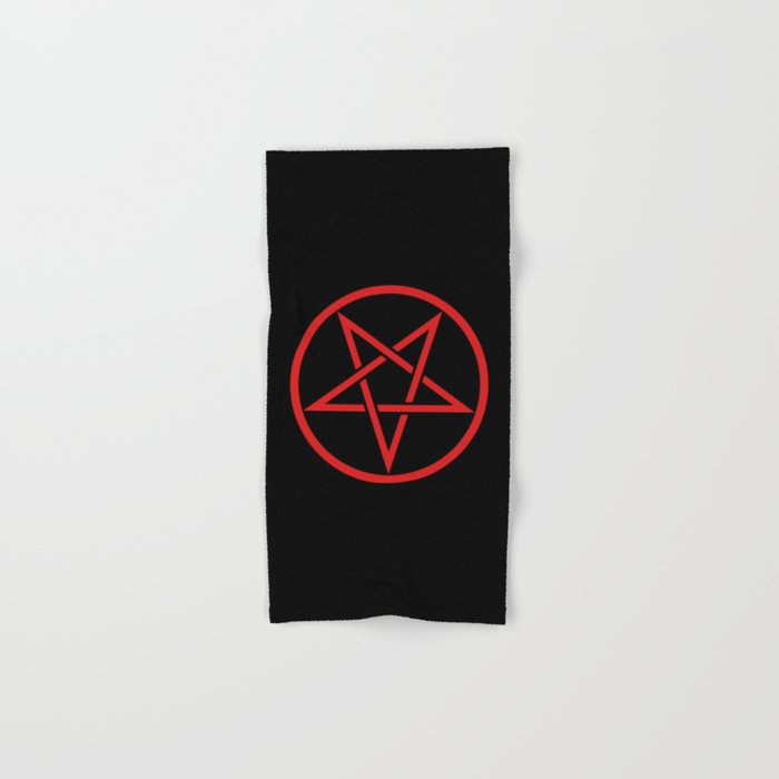 Satanic Pentagram (blood edit) Hand & Bath Towel