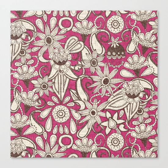 sarilmak pink brown Canvas Print