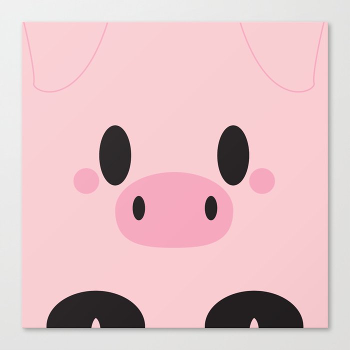 Piggy Block Canvas Print