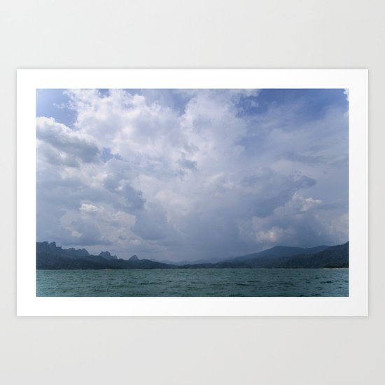 The cloud explosion Art Print