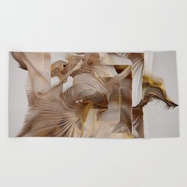 Flow Abstract V Beach Towel