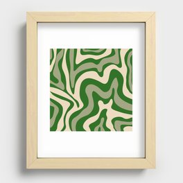 26 Abstract Swirl Shapes 220711 Valourine Digital Design Recessed Framed Print