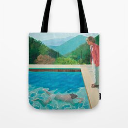 David Hockney, portrait of an artist (pool with two figures), 1972 Tote Bag