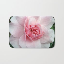 Pink Rose Bath Mat | Pastelcolor, Palepink, Palecolor, Closeup, Rose, Lightpink, Pink, Bloom, Nature, Ombre 