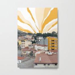 Rooftop Hills in Montserrat, Spain Metal Print